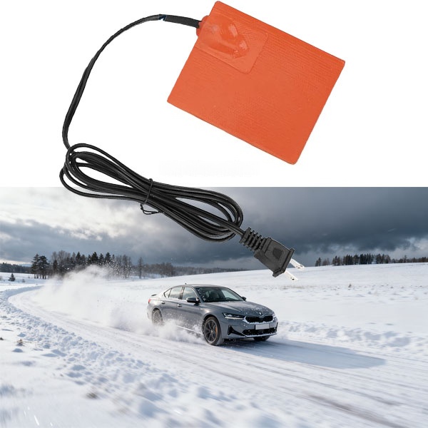 Engine Block Heater Oil Pan Heater Pad with Thermostat 120V 150W 4 X 5 Inch 3M Self-Adhesive Heating Pad with Power Cord