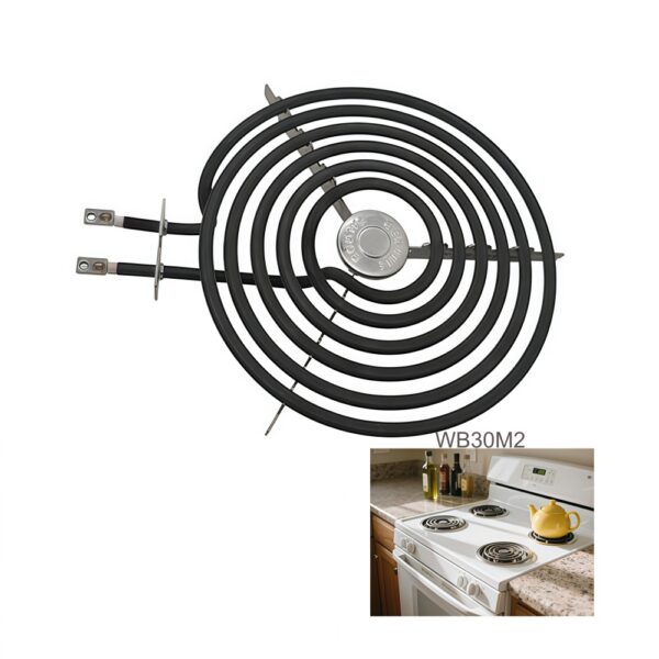 Stainless Steel WB30M2 Electric Stove burner 2500W Electric Range Burner 8 Inch 6 Turns Surface Heating Element for Oven