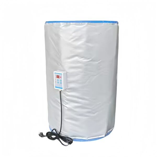 200L Electric 2000W Silicone Rubber Insulated Thermostat Jacket for Oil Drum Heaters IBC Heating Equipment