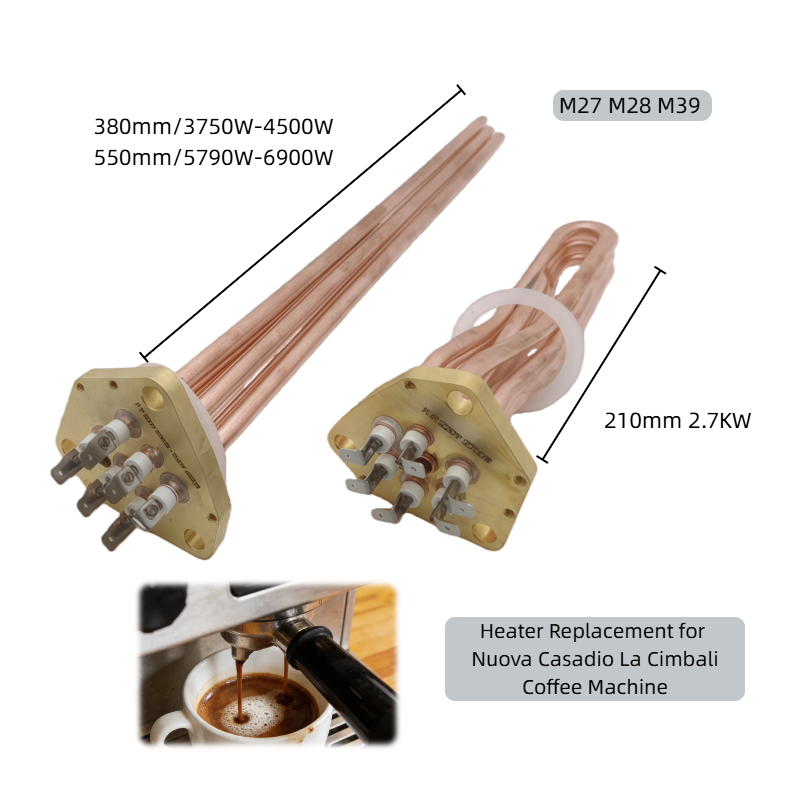 230V 2700W Copper Resistance Wire Heating Element for Water Heater with Customizable Heating Capacity Medium-Temperature - Imagen 4