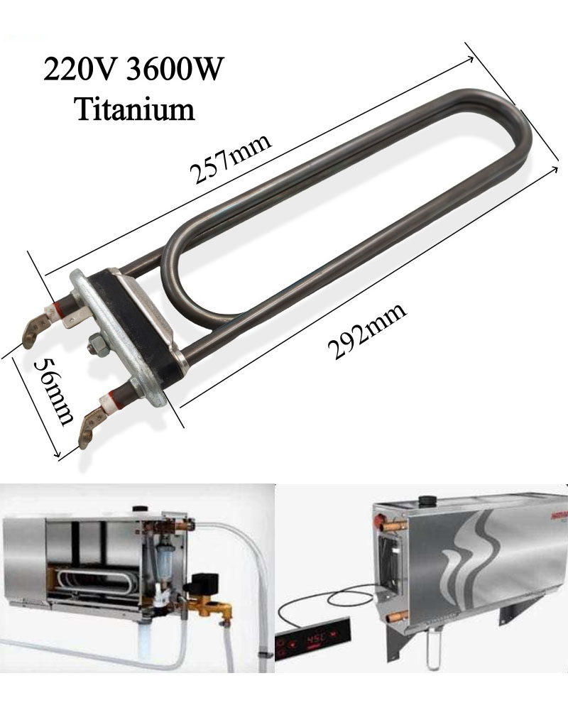 220V 3600W Water Electric Immersion Tubular Steam Heating element for Water Heater
