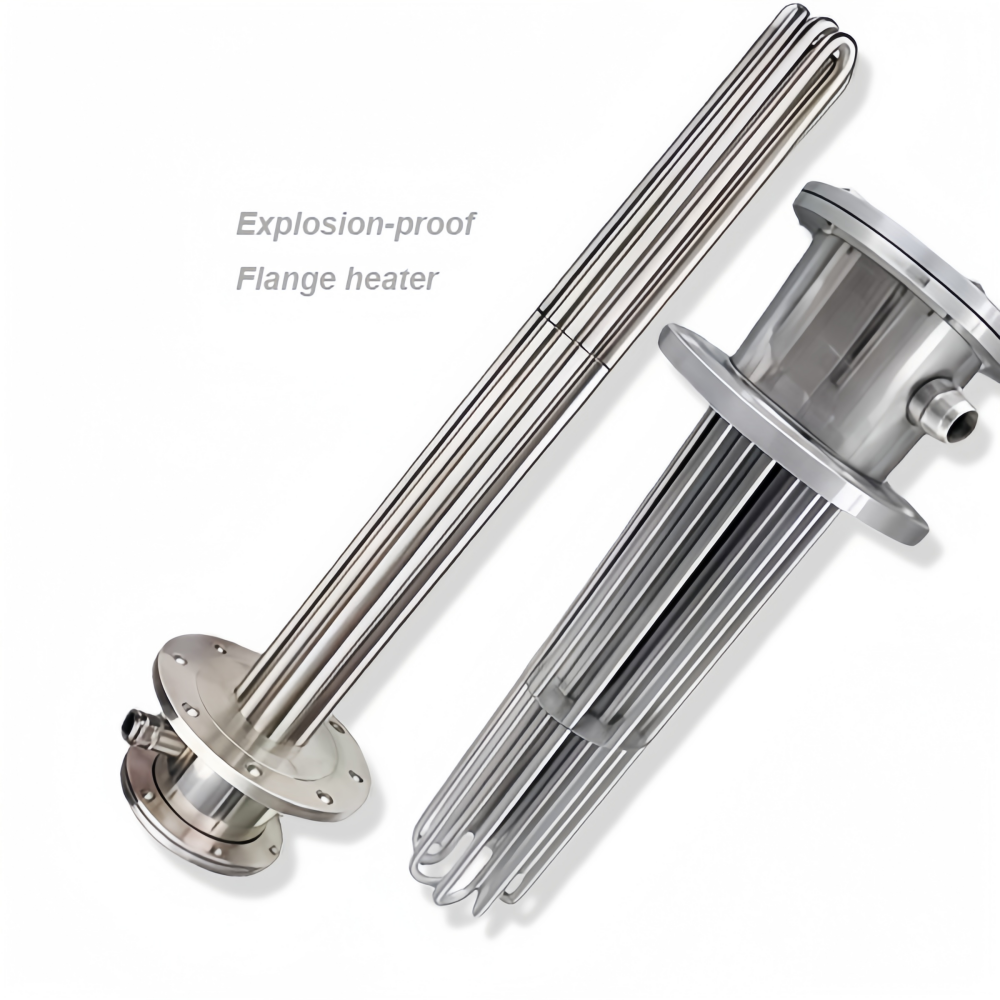 220V/380V Explosion-proof Flange Heating element 304/316L Stainless Steel Electric Heater for Dry Heating or Liquid Heating - Image 3