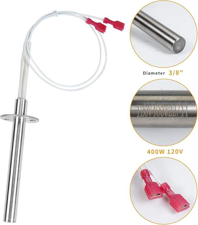 High Quality Household 50-619/20-022 Pellet Stove Igniter Replacement Part Cartridge Heater Enviro Vista Flame 120V 400W - Image 3