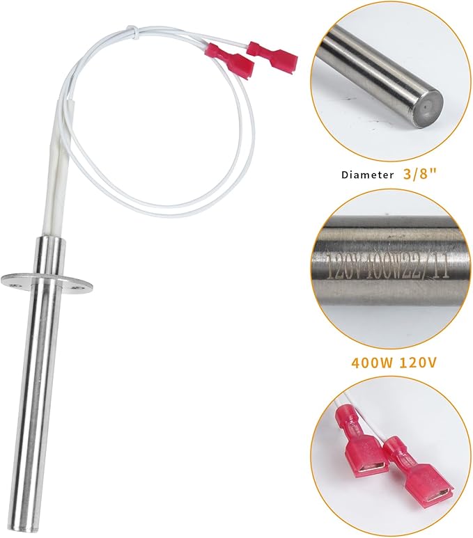 High Quality Household 50-619/20-022 Pellet Stove Igniter Replacement Part Cartridge Heater for Enviro, Flammenansicht, 120V 400W - Bild 2