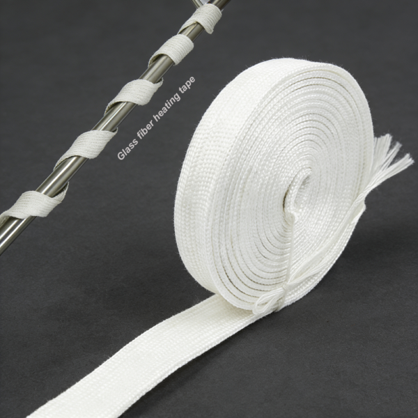 Adjustable Temperature 20/30/40/50mm Glass Fiber Heating Tape for Pipe Anti-freezing High Temperature Pipe Insulation Fiberglass
