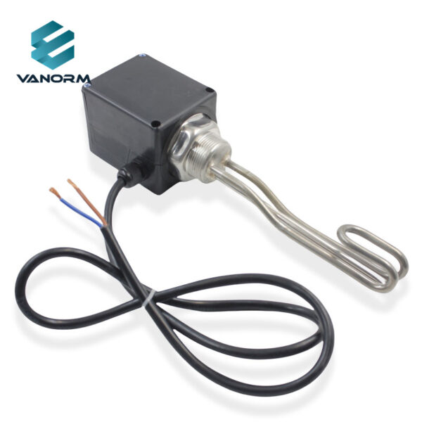 Adjustable Temperature Tubular Immersion Heater 110v 220v 380v Electric Oil Water Heating Element with Thermostat