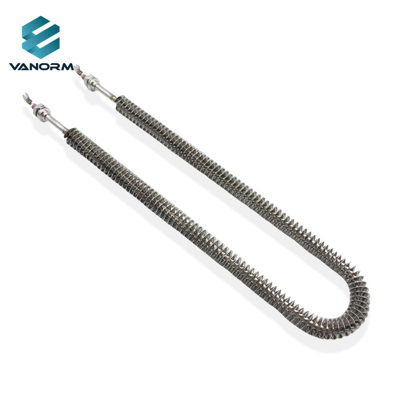 Industrial Resistance Heating Tube Finned Air Duct Heater 220V 1000W/2Kw