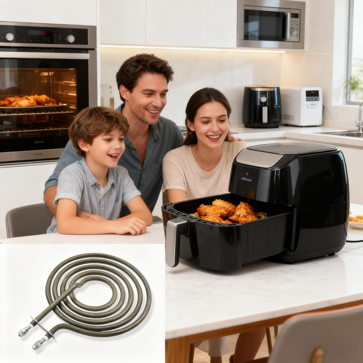Customizable Electric Tubular Heater Bakery Oven Coil Heater air Fryer Heating element - Immagine 6