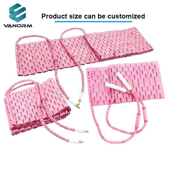 High-temperature Ceramic Heating Belt LCD Crawler-type Heat Treatment Sheet Pipe Welding Preheating Annealing Heating element - Billede 4