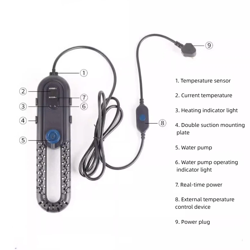 200L/300L/500L/600L 316L Waterproof Fish Tank Heater with Automatic Temperature Control High-Accuracy Heating Element - Slika 6