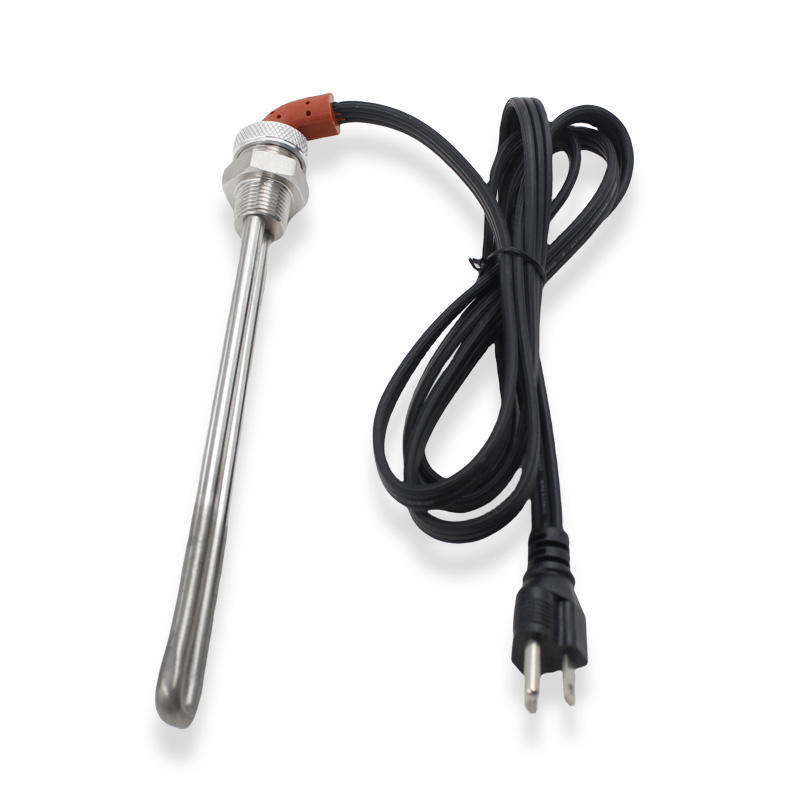 1/2" Élément chauffant à Immersion tubulaire en acier inoxydable, filetage NPT, bloc moteur, chauffage de carter d'huile, 120V, 450W