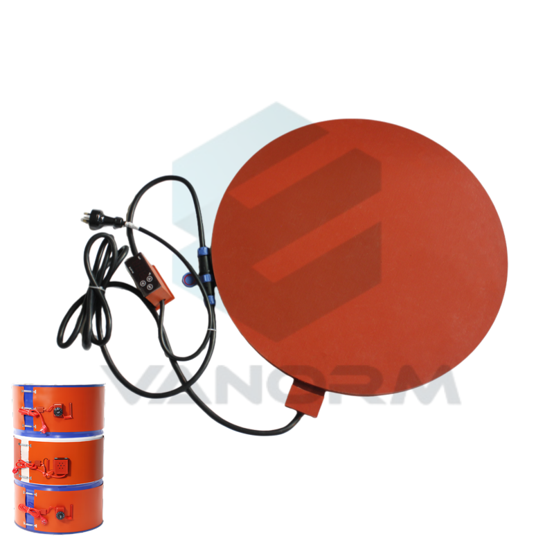 Round Drum Base Heater Barrel Bottom Electric Heating element Silicone Heating Plate Material Insulation Silicone Rubber Heater