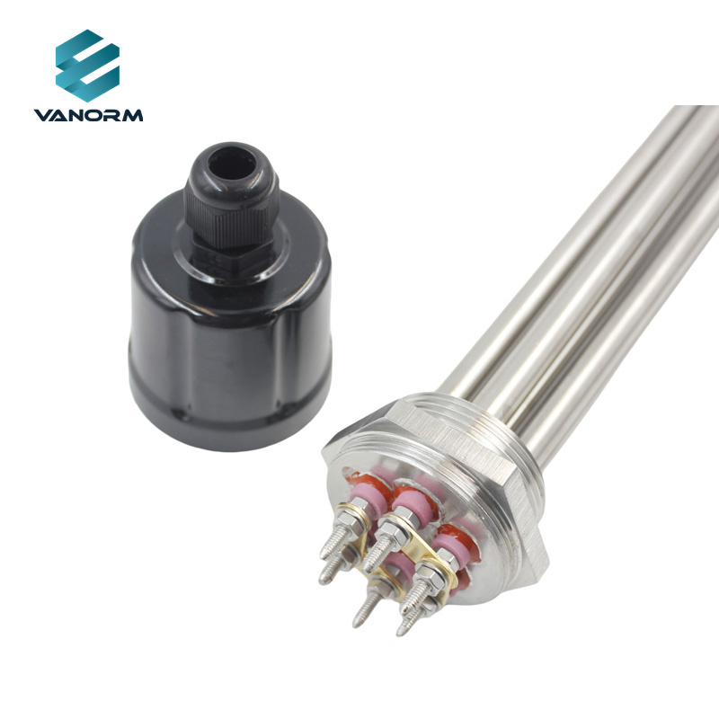 3kw/5kw/6kw/9kw/12kw/15kw Electric Industrial Tubular Immersion Water Heater for Liquid Heating element - Image 2