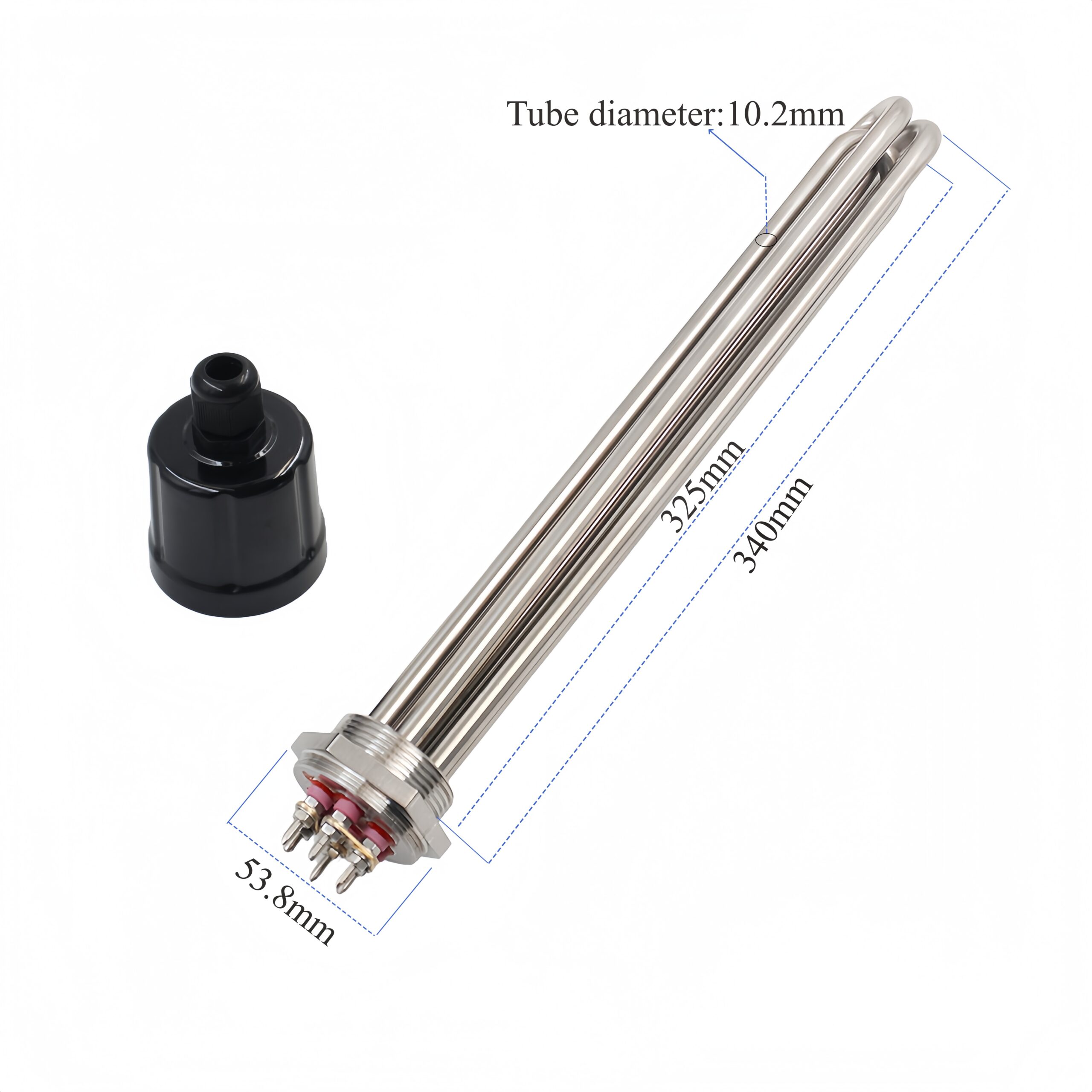 3kw/5kw/6kw/9kw/12kw/15kw Electric Industrial Tubular Immersion Water Heater for Liquid Heating element - Image 6