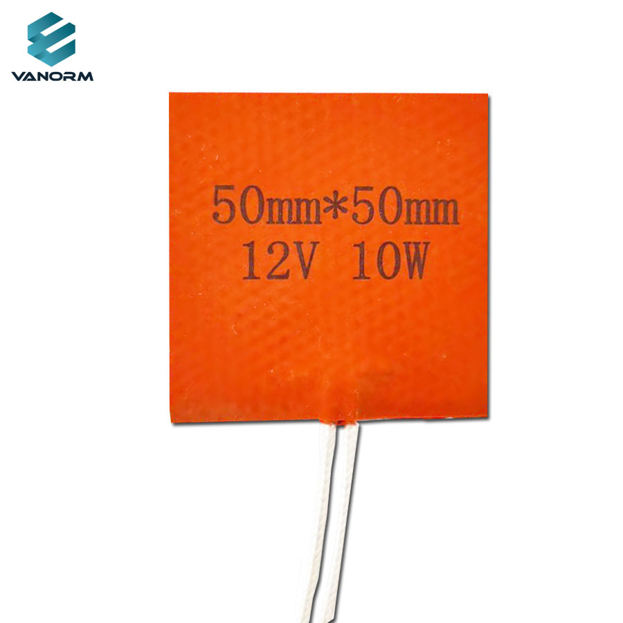 12V 24V 110V 120V Flexible Silicone Rubber Strip Belt Heater 10W 50W 60W 80W 100W
