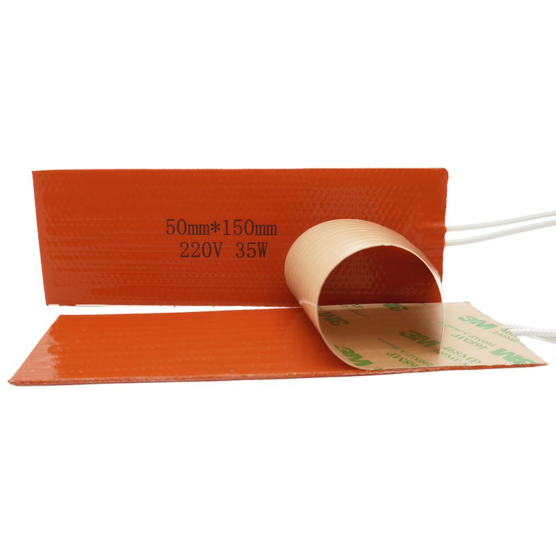 4 Pcs Industrial Flexible Silicone Rubber Heater 220V 35W 50*150mm Heating element Efficient Silicone Heating Pad for Equipment