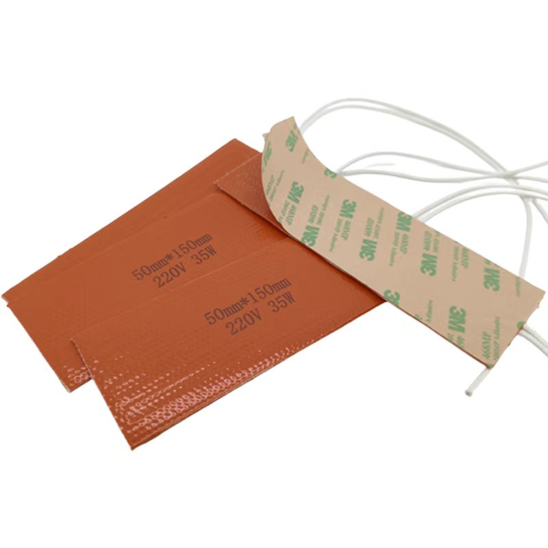 4 Pcs Industrial Flexible Silicone Rubber Heater 220V 35W 50*150mm Heating element Efficient Silicone Heating Pad for Equipment - Image 2