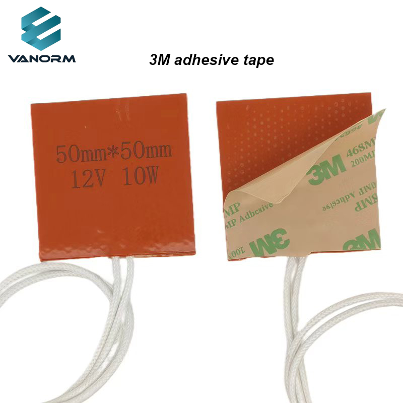2PCS 10W 12V Silicone Rubber Heating Pad Flexible Silicone Heater Mat Electric Blanket Mat for Mixing for Industrial Equipment - Image 2