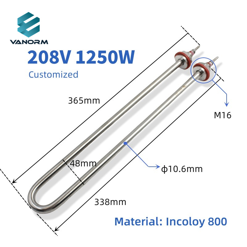 110v 220v 380v U Type Industrial Electric Stainless Steel Tubular Heaters Element for Water Oil Heating - Image 3