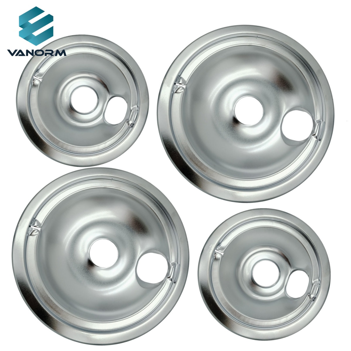 Chrome Range Heating Equipment Drip Pans 6-Inch 8-Inch Drip Bowl Pans Compatible WB31T10010 WB31T10011 - Imagen 5