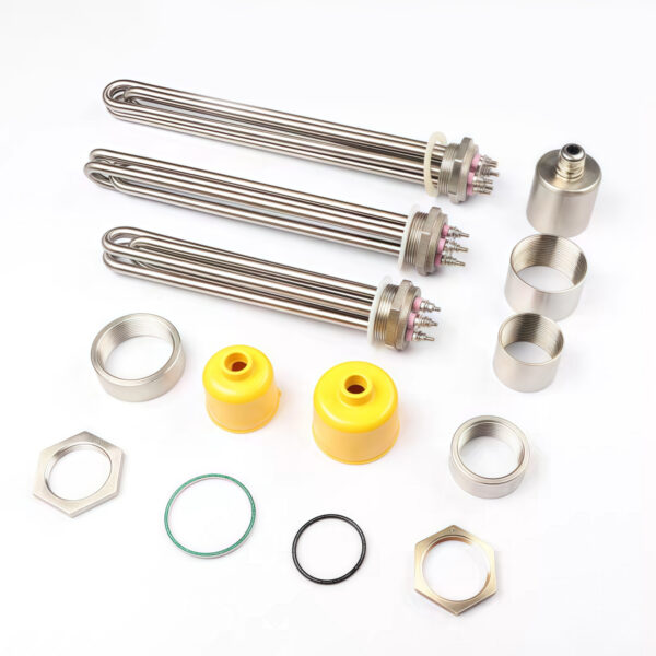 DN40 DN50 1.5/2 Inch Immersion Heater Electric Heating Tube 220 380V SS304 Heating Rod Thermal Oil Water tank Boiler 115 Flangia