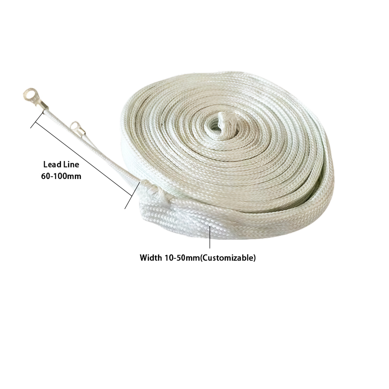 Flexible 220v High Temperature Fiberglass Braid Strip Pipe Heating Belt - 画像 5