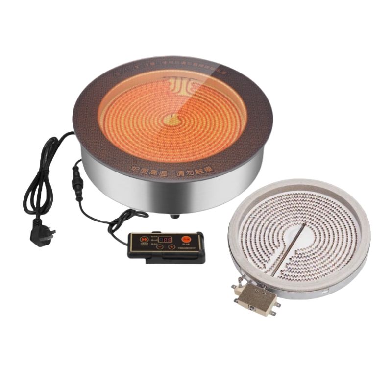 EGO 2200W Electric Ceramic Stove Plate Meter Technology Stove Double-coil Heating Plate Heating Element