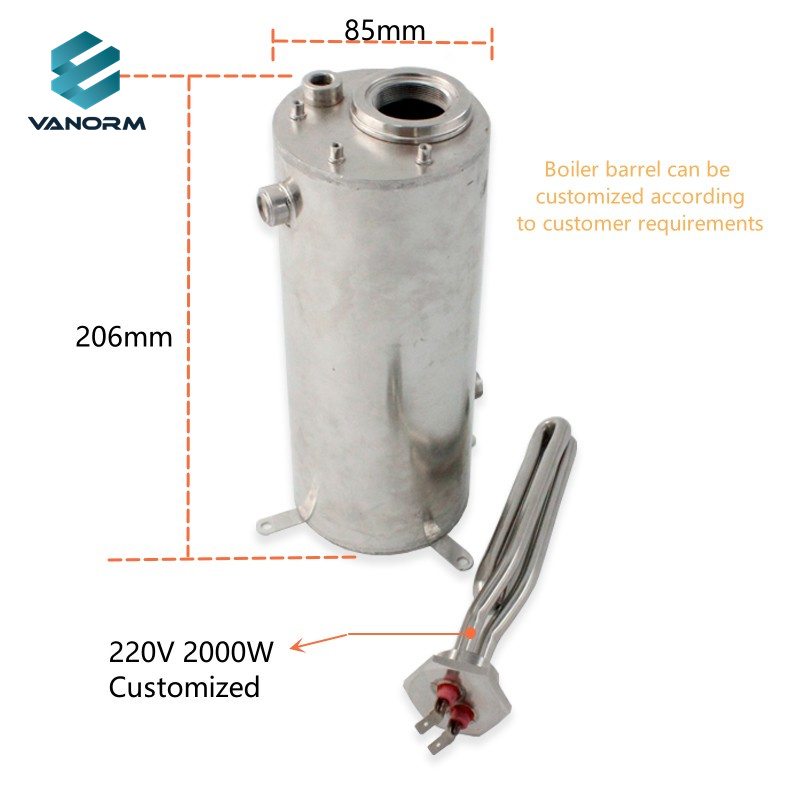 Food Grade Hot Water Storage tank Stainless Steel 304 Water Dispenser Tank WIth Heating Elements 2000W - Imagem 3