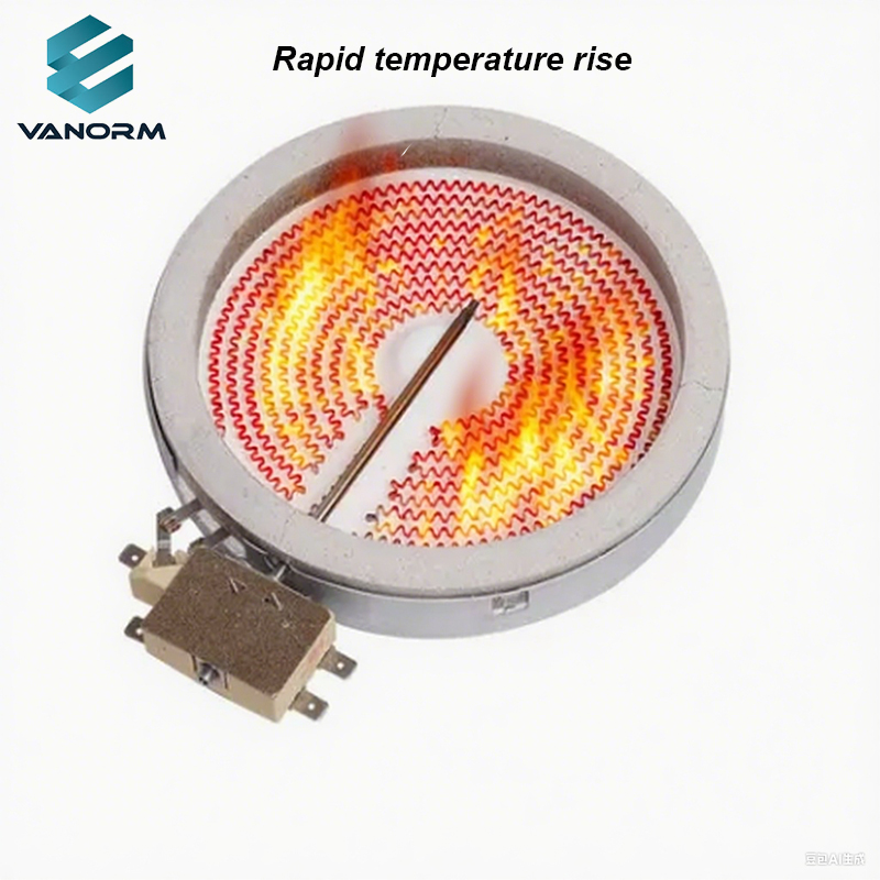 Electric Ceramic Stove Heating Plate EGO Furnace Core Single Ring with Mechanical Temperature Limiter Constant Temperature Rod - ภาพ 5
