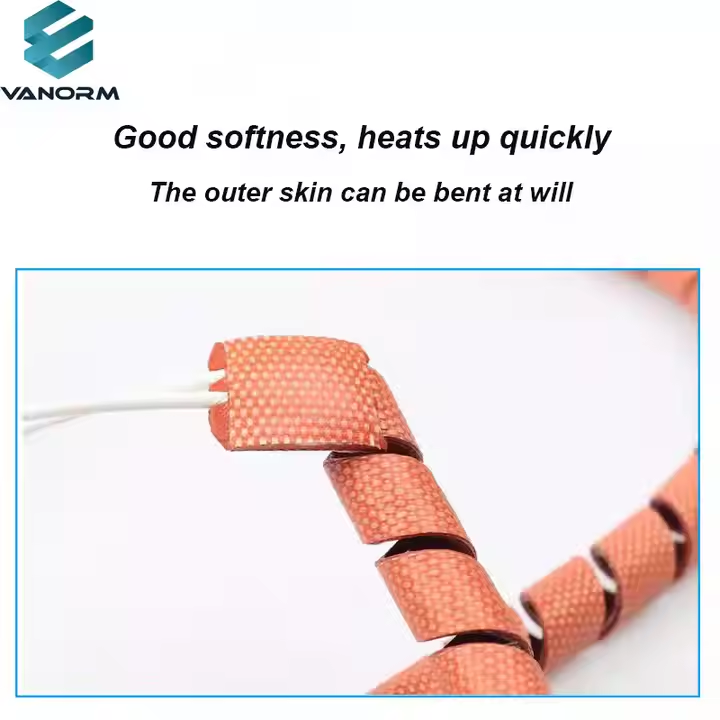24V 6*300mm Spiral Heating Tape with Adjustable Temperature Control Spiral Heating G Winding Tape for Pipe Insulation - Immagine 4