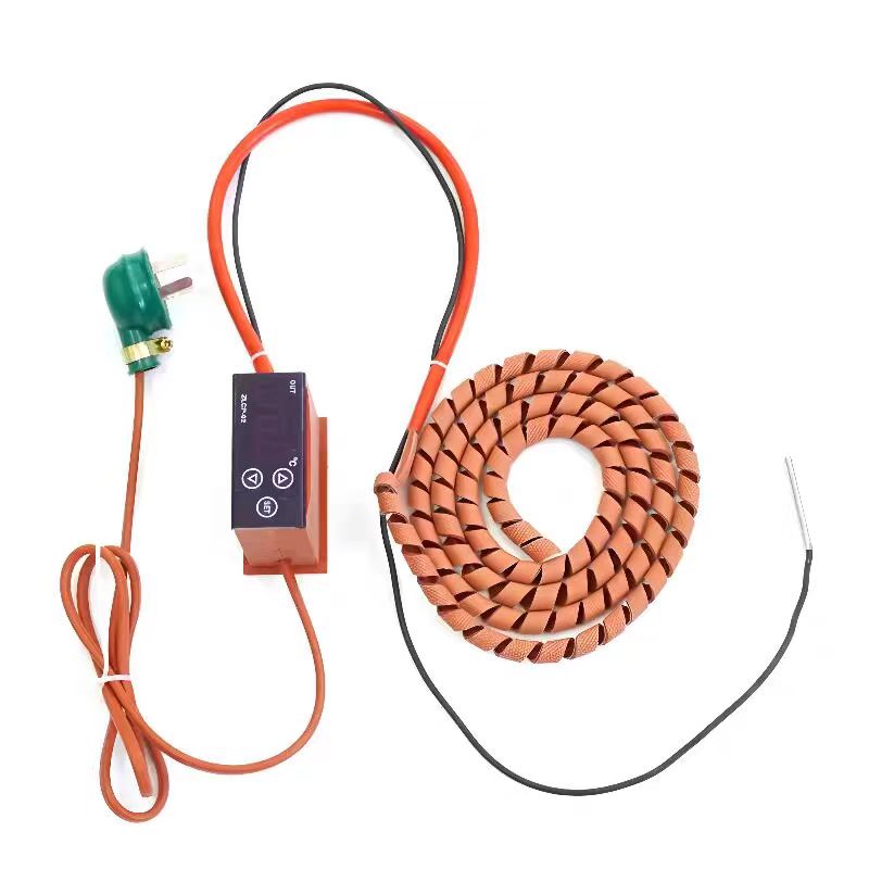 24V 6*300mm Spiral Heating Tape with Adjustable Temperature Control Spiral Heating G Winding Tape for Pipe Insulation - Immagine 5