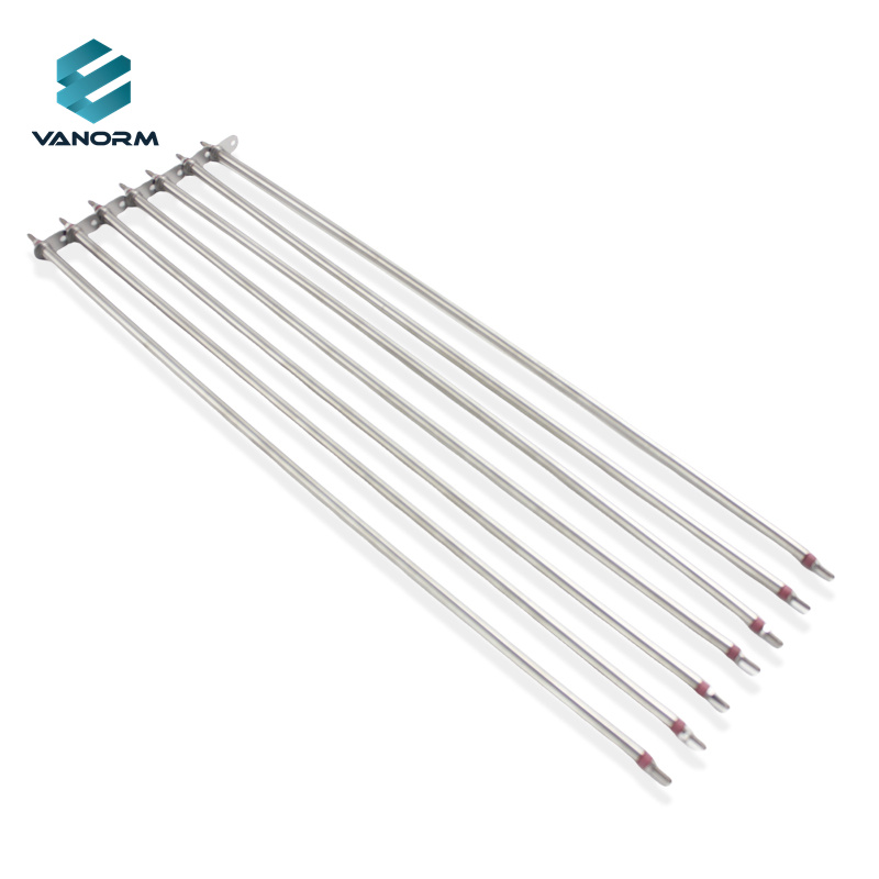 110V/220V 300W Straight Electric Oven Heating Element Tube 6.6mm*345/350/355/360/370mm with Round Metal Sheet - Image 2
