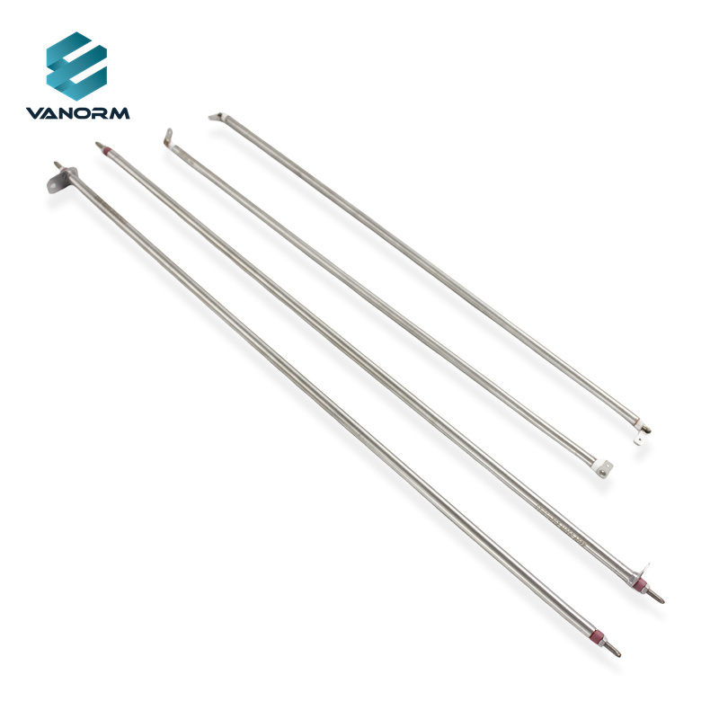 110V/220V 300W Straight Electric Oven Heating Element Tube 6.6mm*345/350/355/360/370mm with Round Metal Sheet - Image 4