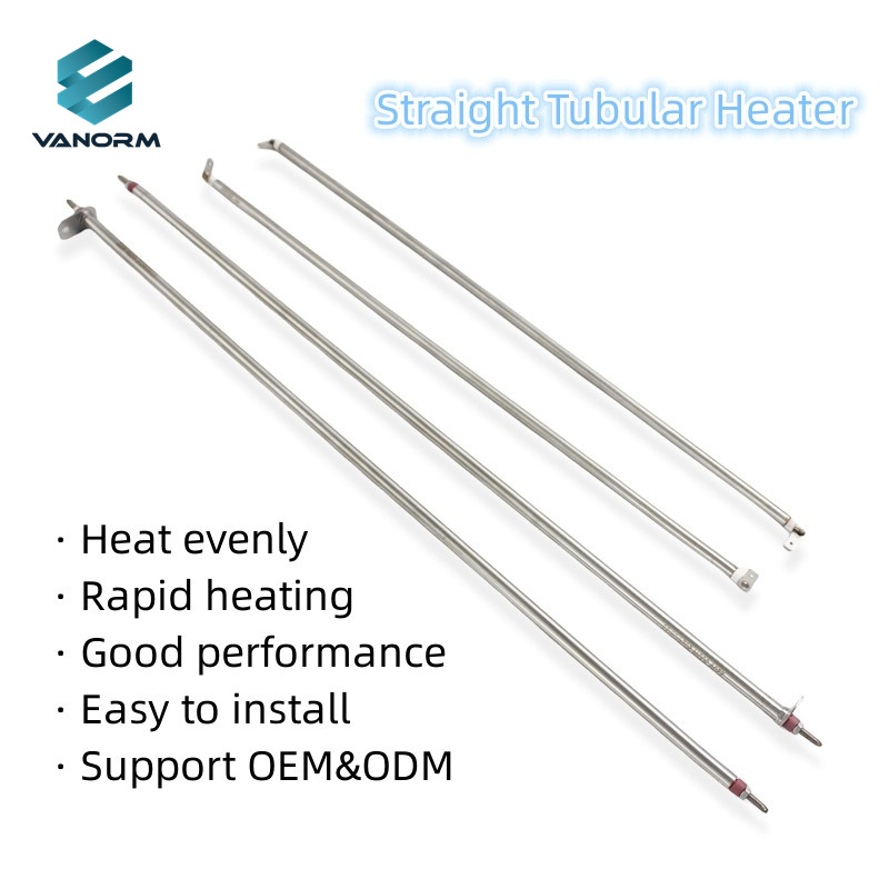 110V/220V 300W Straight Electric Oven Heating Element Tube 6.6mm*345/350/355/360/370mm with Round Metal Sheet - Image 6