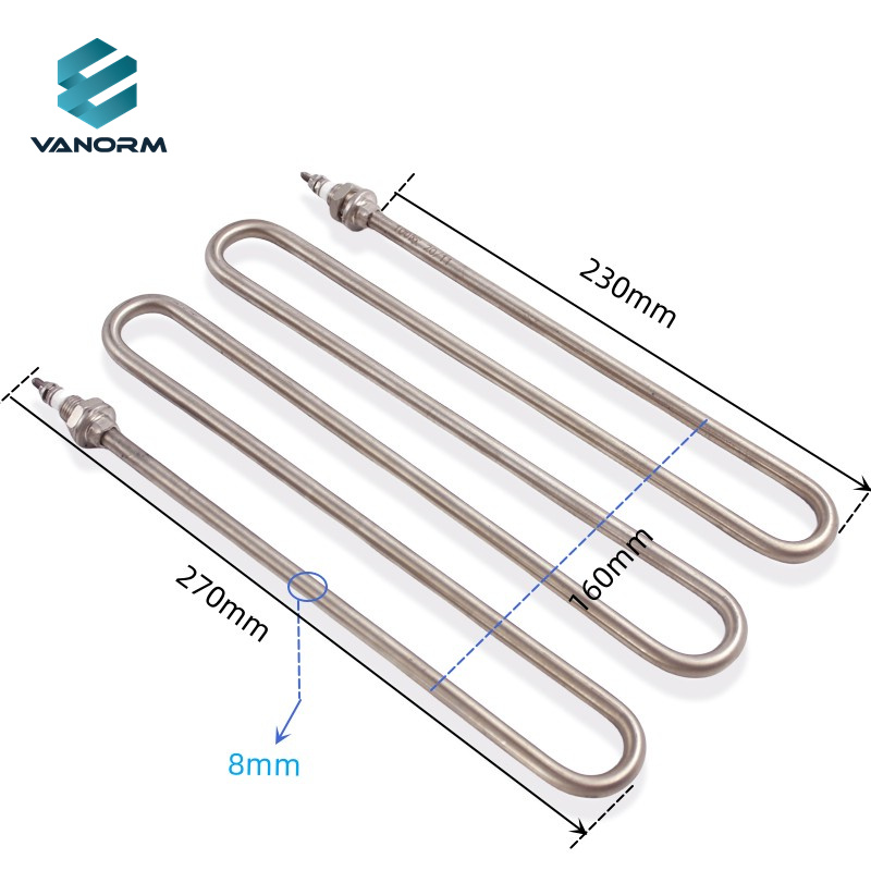 High Temperature Bendable Straight Tubular Electric Heater 8mm 500w 220v Powder Coating Oven Heating Element - 영상 3