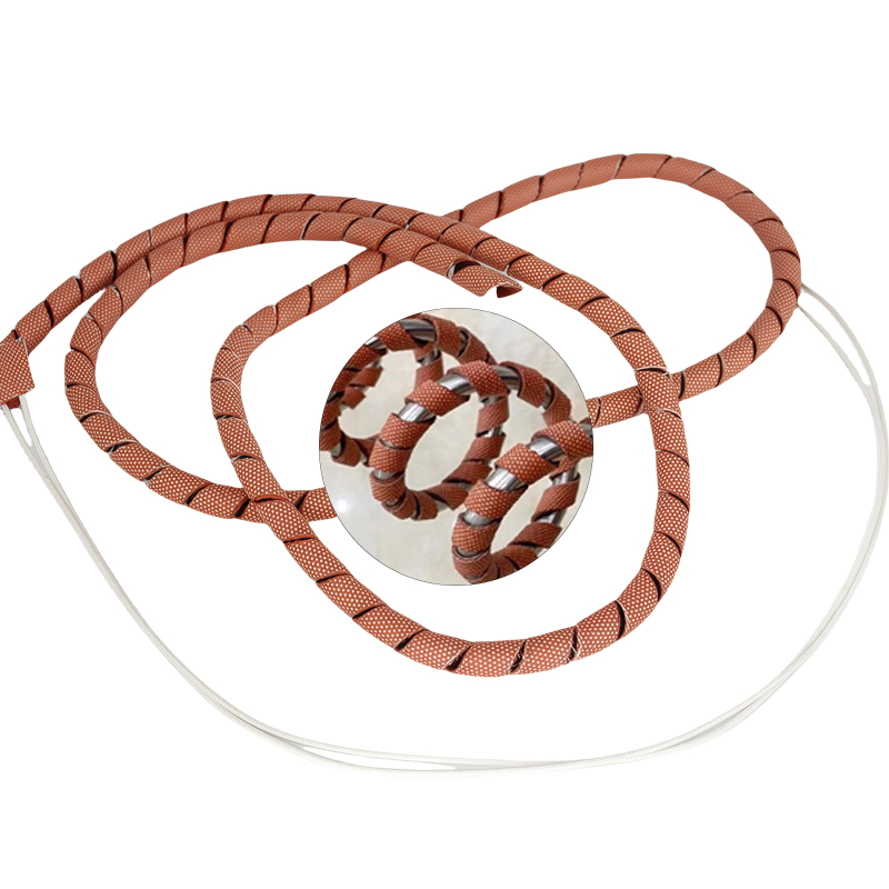 220V Spiral Silicone Heating Tape Pipe Heating Heat Trace Cable Wrap Spiral Heater for Pipe Freeze Protection