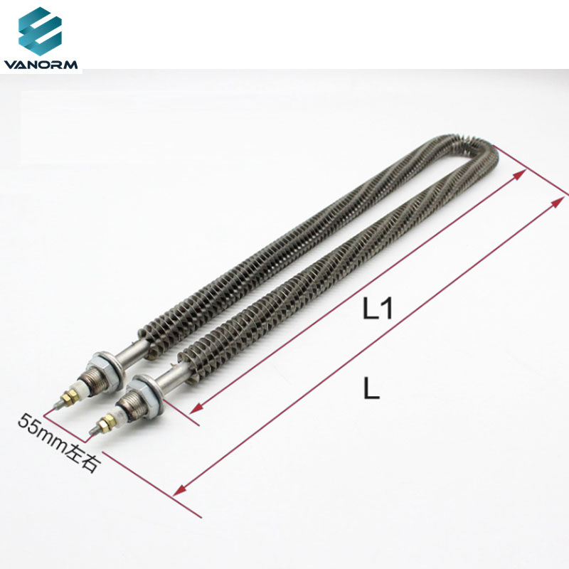 415V 3KW Electric Custom Spiral air Finned Tubular Heater Elements for Heat Exchanger - Bild 6