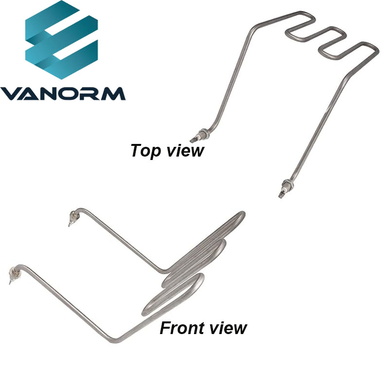 Stainless Steel Heating Element for Fryer Machine Three U Electrical Parts French Fries/Chips Heater Tube - Billede 2