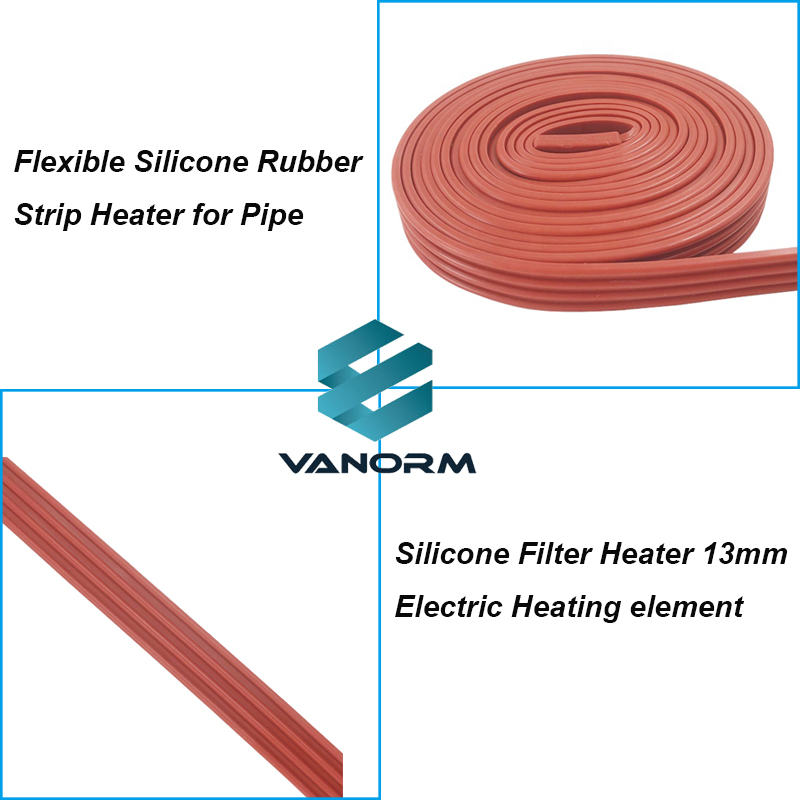 定制24V 200W柔性电加热带螺旋硅橡胶加热带建筑用电热丝 - 图片 3