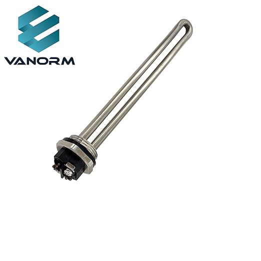 VANORM High Watt Density Water Heater Element, 120 Volt, 1440 Watt, Edelstahl