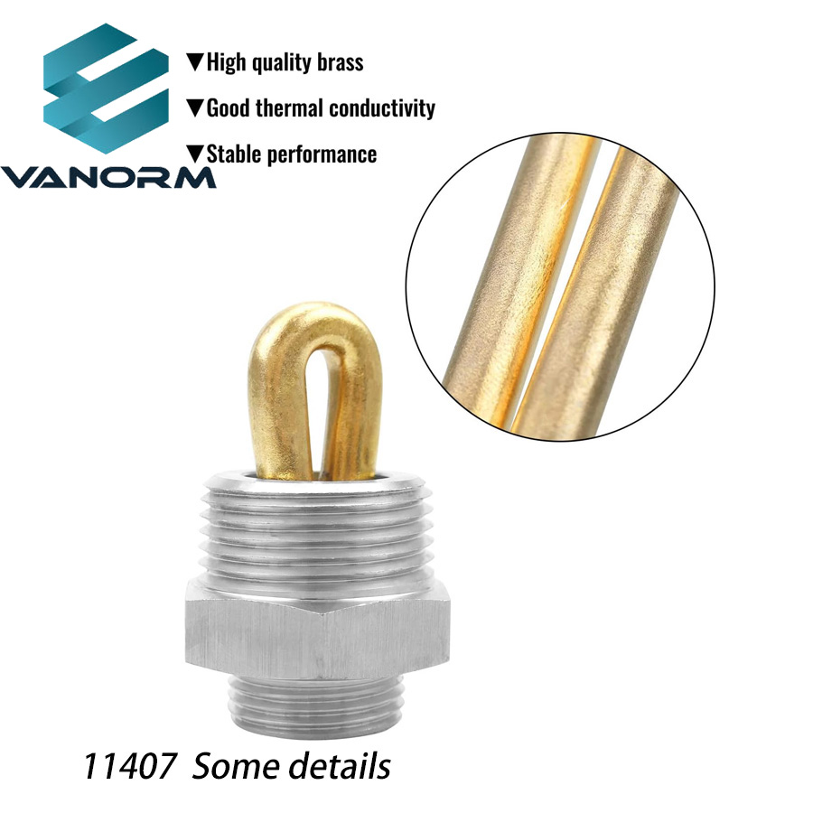 11407 Engine Block Immersion Heater 120V 400W Without Wire 1" NPT Brass Adapter Stainless Steel Motor Core Component Approved - Image 4