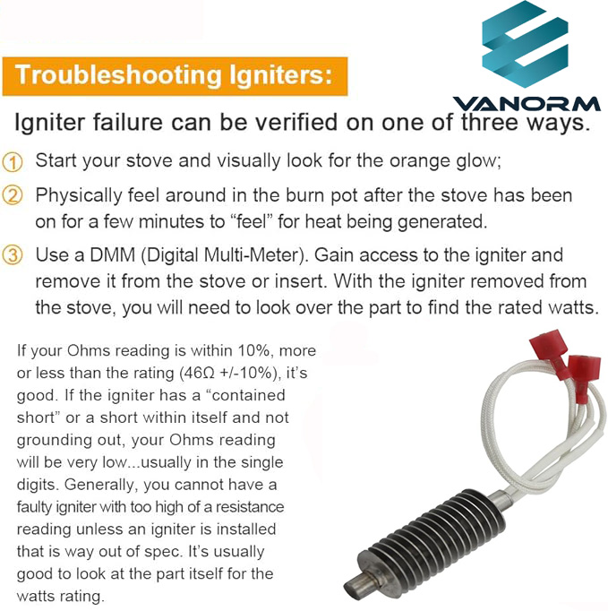 3-20-677200 Harman Pellet Stove Igniter Upgrade Replacement 16Fins 310watts, Stainless Steel Material - Image 6
