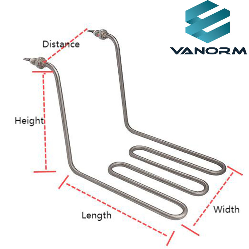 French Fries/Chips Heater Tube 2500W Stainless Steel Heating Element for Fryer Machine Three U Electrical Parts 220V - Image 4