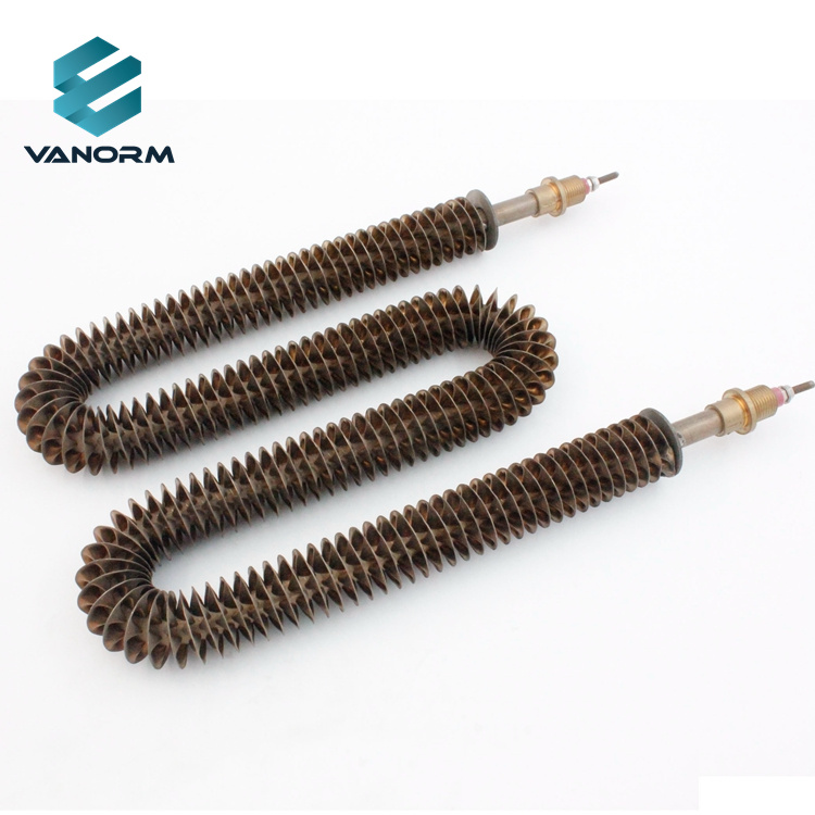 6KW 12kw U W Shaped Industrial Electric Resistance air Heating Element Finned Tubular Heater for Load Bank Resistor