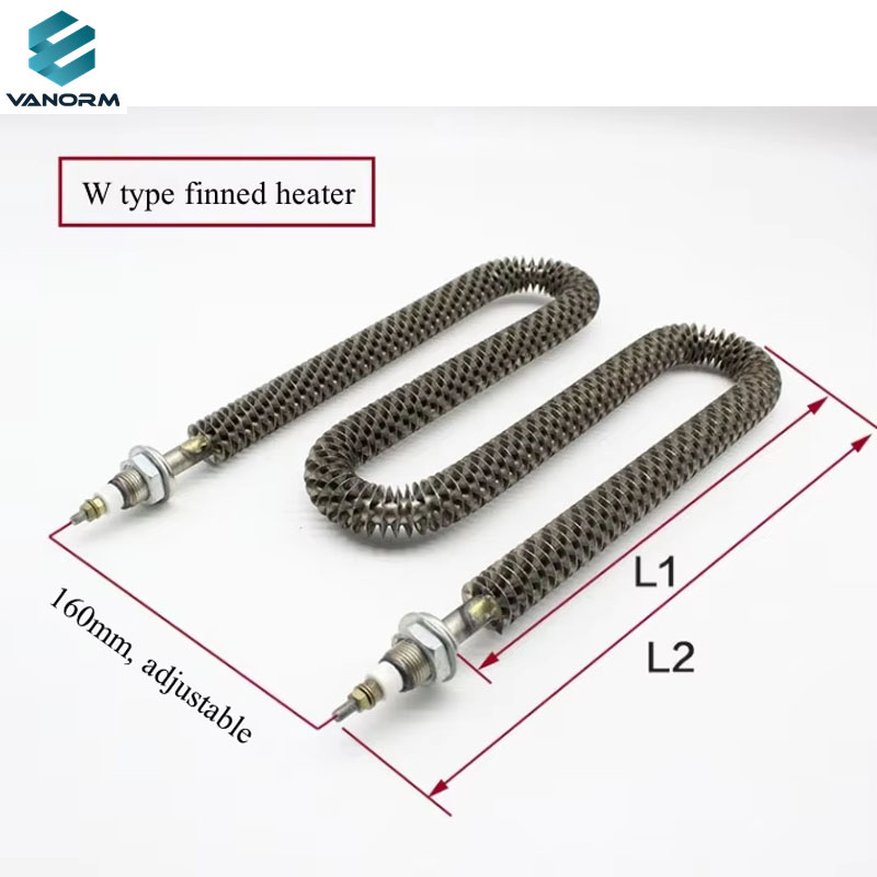 6KW 12kw U W Shaped Industrial Electric Resistance air Heating Element Finned Tubular Heater for Load Bank Resistor - Imagen 6