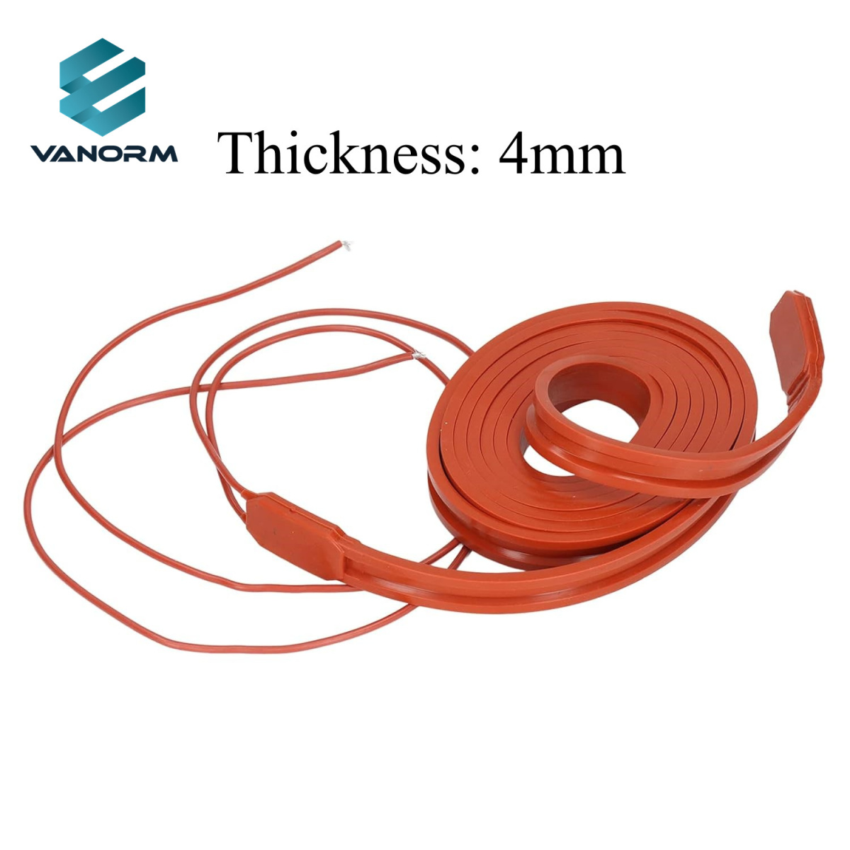 220v 100w Electric Heating element Belt Flexible Silicone Rubber Pipe Heater with Thermostat - Image 4