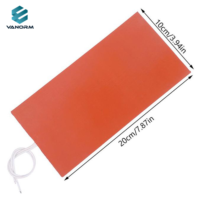 Custom 110V 220V Flexible Silicone Heating Pad Silicon Rubber Heater Band - Kép 6