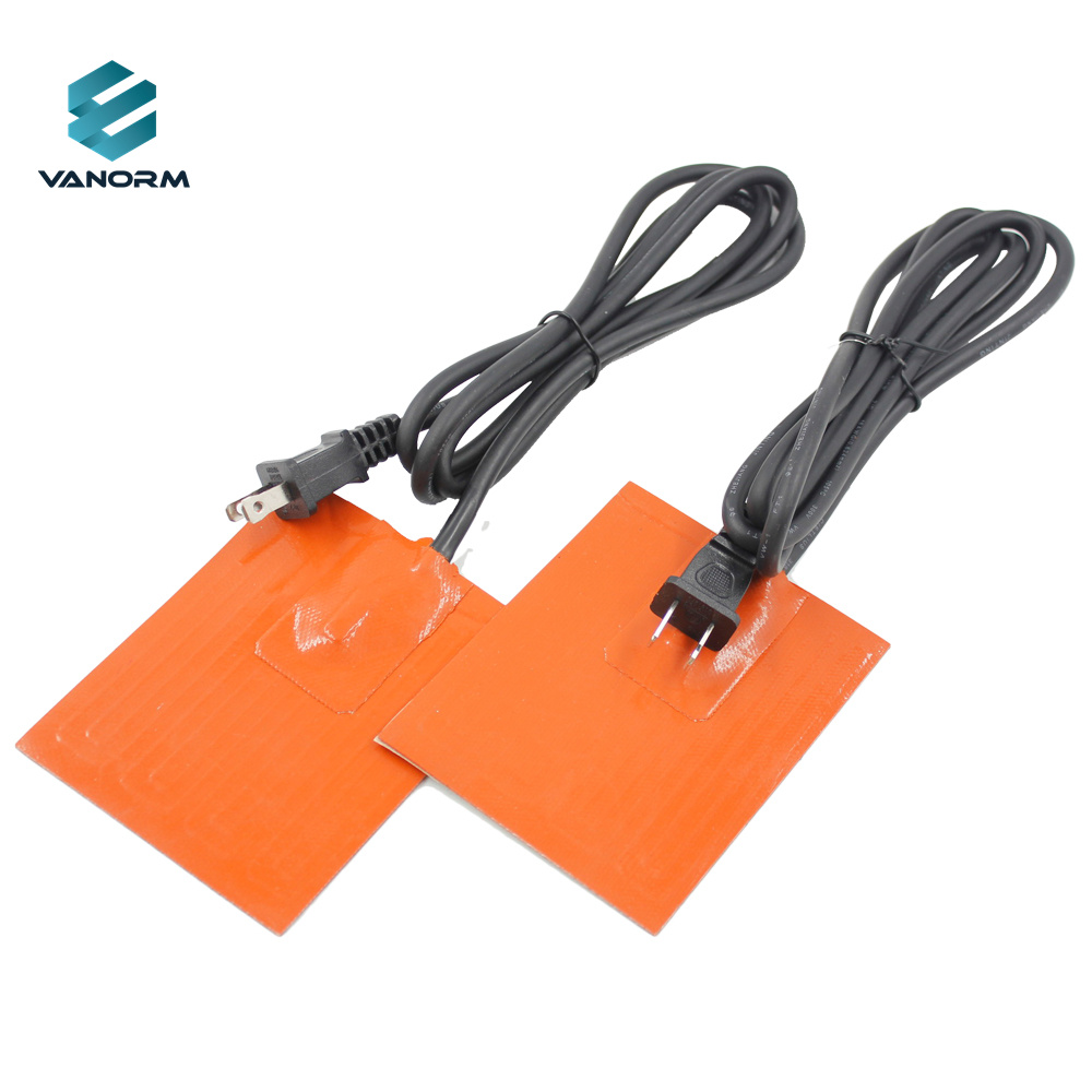 120V/220V Car Engine Heater Oil Pan Tank Heater Electric Heating Pad Waterproof Silicone Rubber Heater With Plug - Image 4