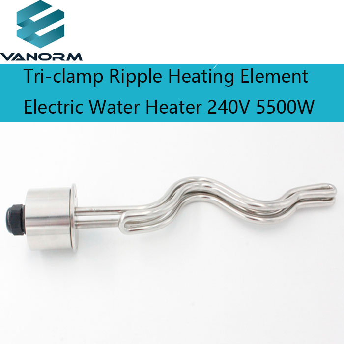 240V 5500W Tri-Clamp Ripple Heating Element Stainless Steel Electric Immersion Water Heater Automatic Motor Competitive Price - Image 3