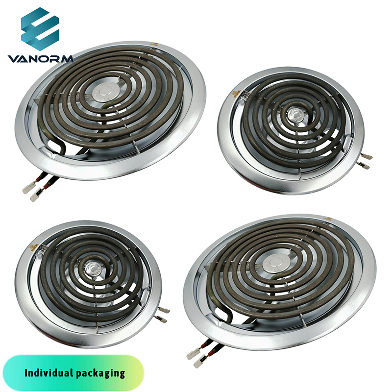 For GE Electric Stove Burners Replacement Element Drip Pans Set Stainless Steel 230v Perfect Fit for Hotpoint Electric Range Sto - Billede 6